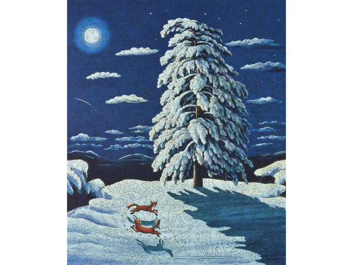 Foxes in Moonlight Puzzle