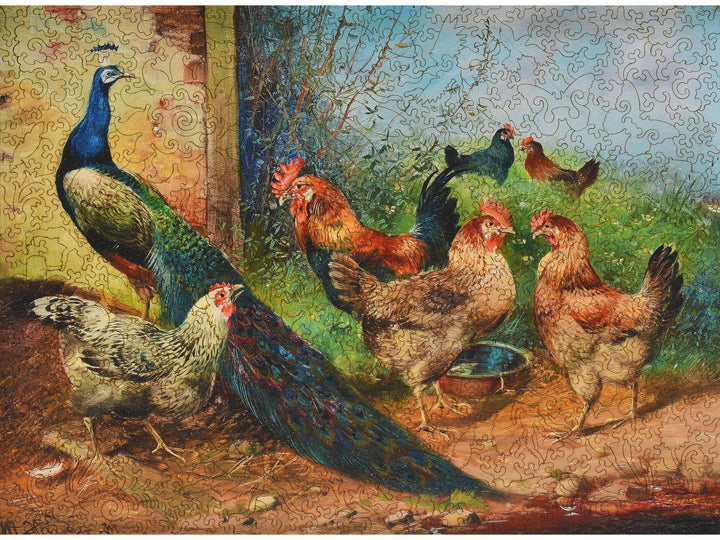 Hens and Peacock Puzzle