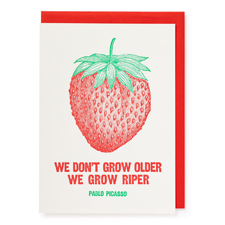 pablo picasso strawberry card