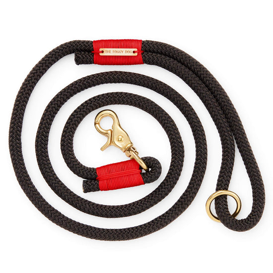 Black and Red Climbing Rope Dog Leash, 6ft