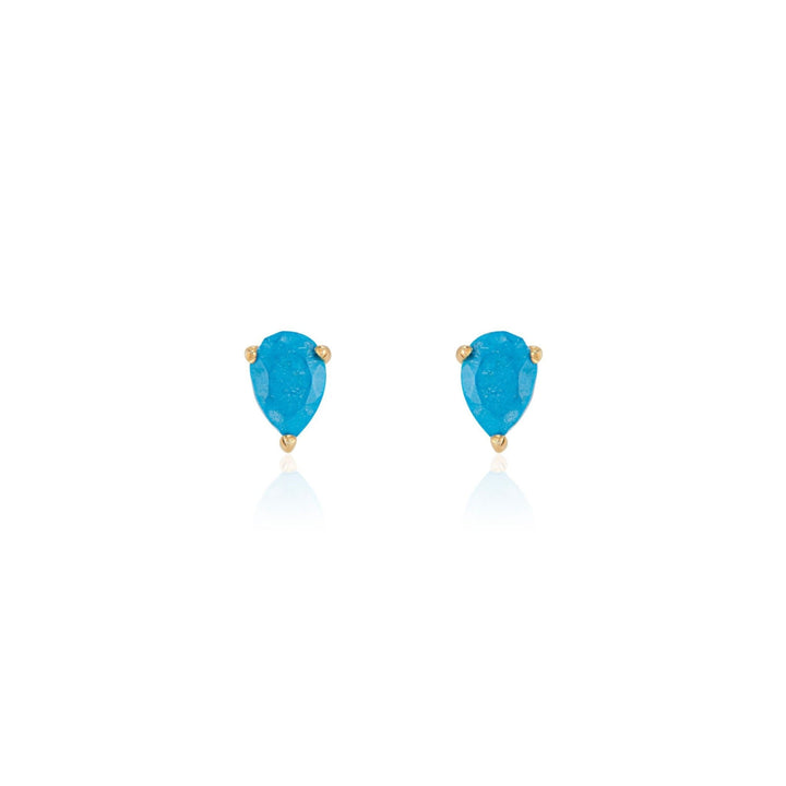 turquoise tear drop earrings