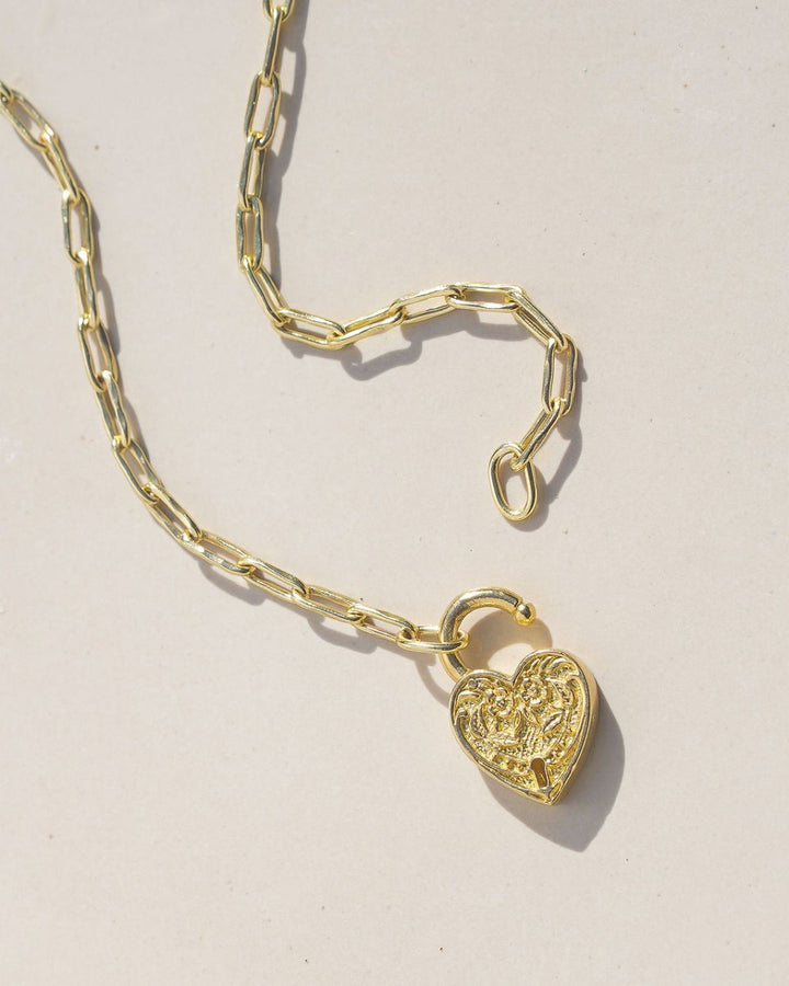 Gembok Pendant Necklace, heart
