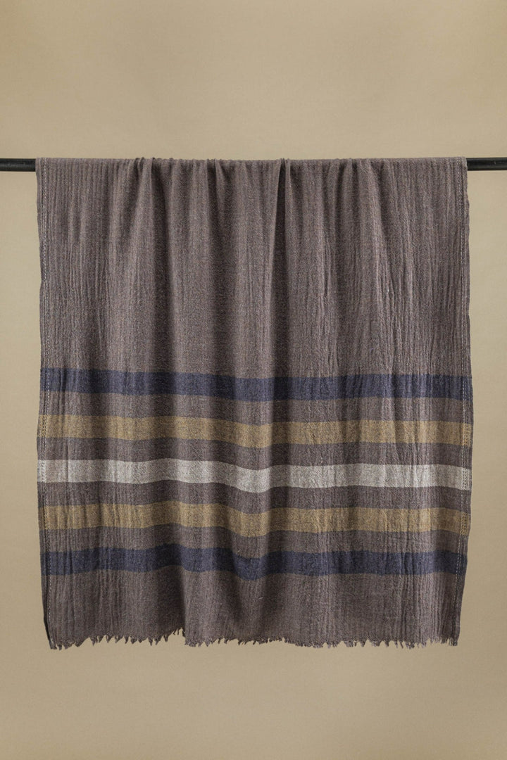 Wool Blanket No 72, grey stone