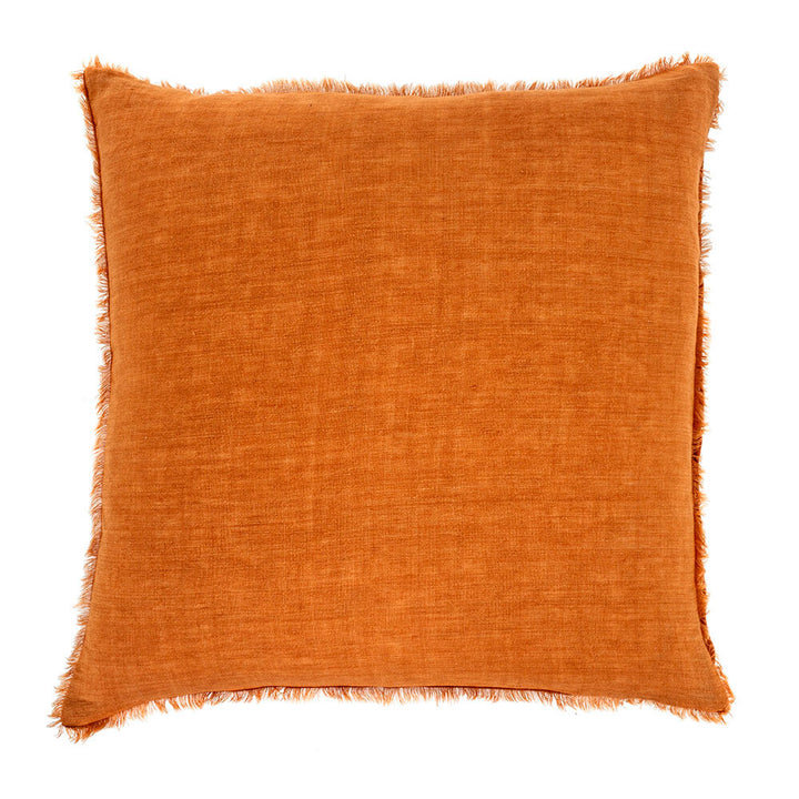 orange throw pillow