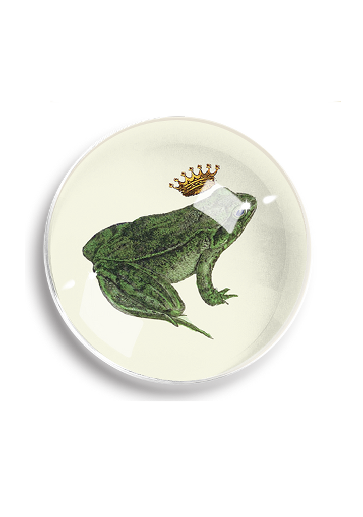 Frog Prince Crystal Dome Paperweight // Min. Case of 2