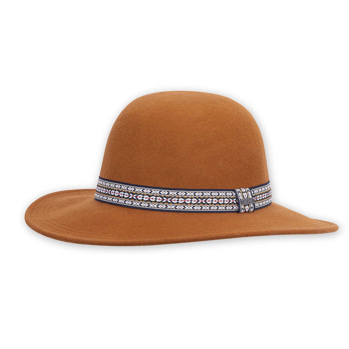 rust ribbon banded hat