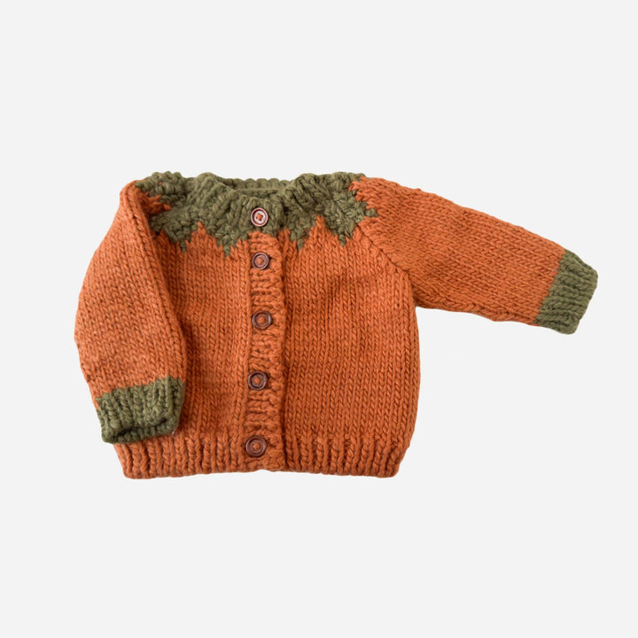 Pumpkin Cardigan Baby Kid Fall Thanksgiving Halloween