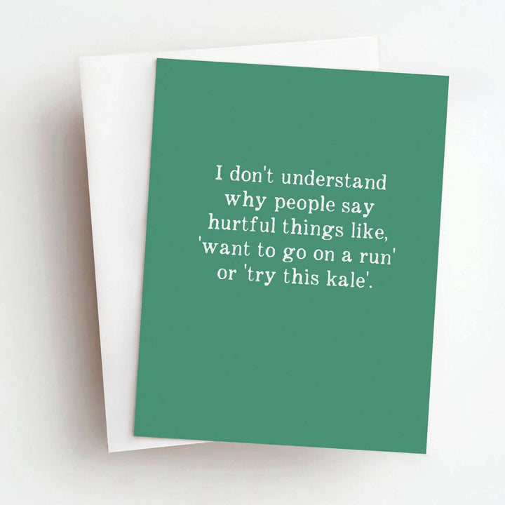 Kale Funny Everyday Greeting Card