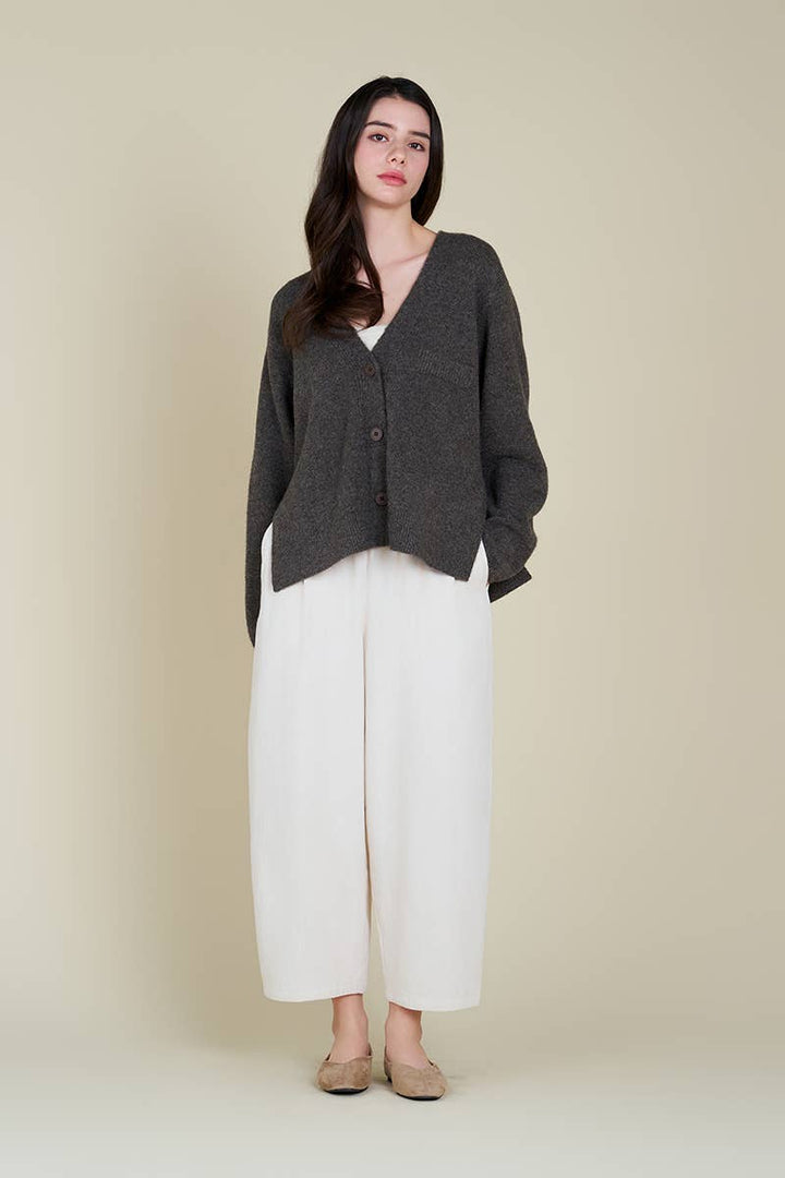 80280 - SIDE VENT KNIT SWEATER