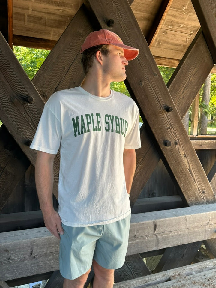 MAPLE SYRUP Adult Tshirt, cream