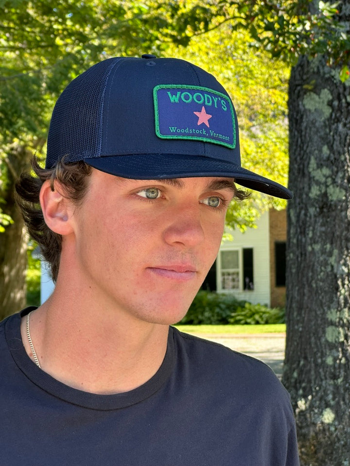 Woody's Trucker Hat,  Navy