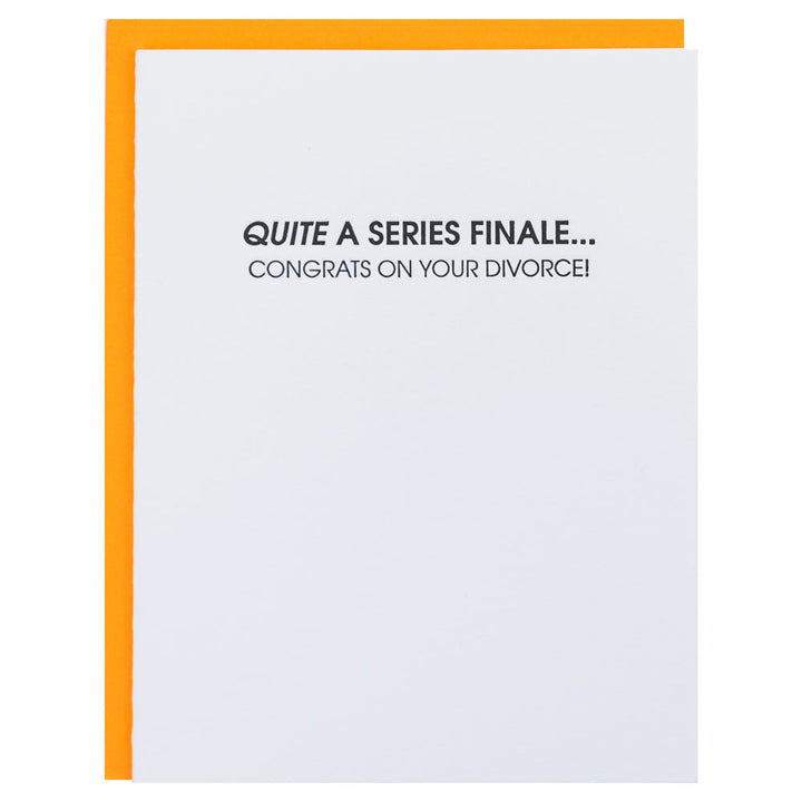 Series Finale - Congrats on Your Divorce Card