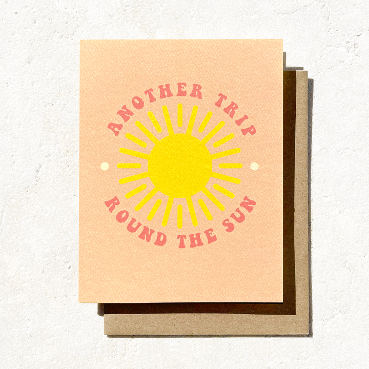 Another Trip Around The Sun | Boho Birthday Card | Summer