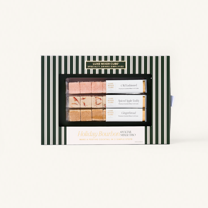 Holiday Bourbon Old Fashioned Mixer Cube Trio