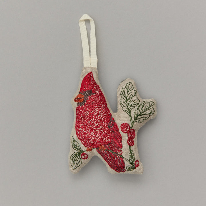 Red Cardinal Ornament, Coral & Tusk
