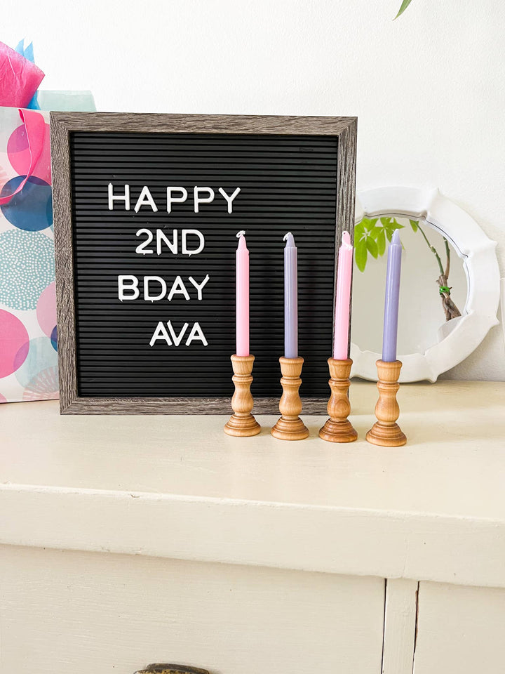Mini Candle Sticks, Wooden Candle Holders, Candle Holder