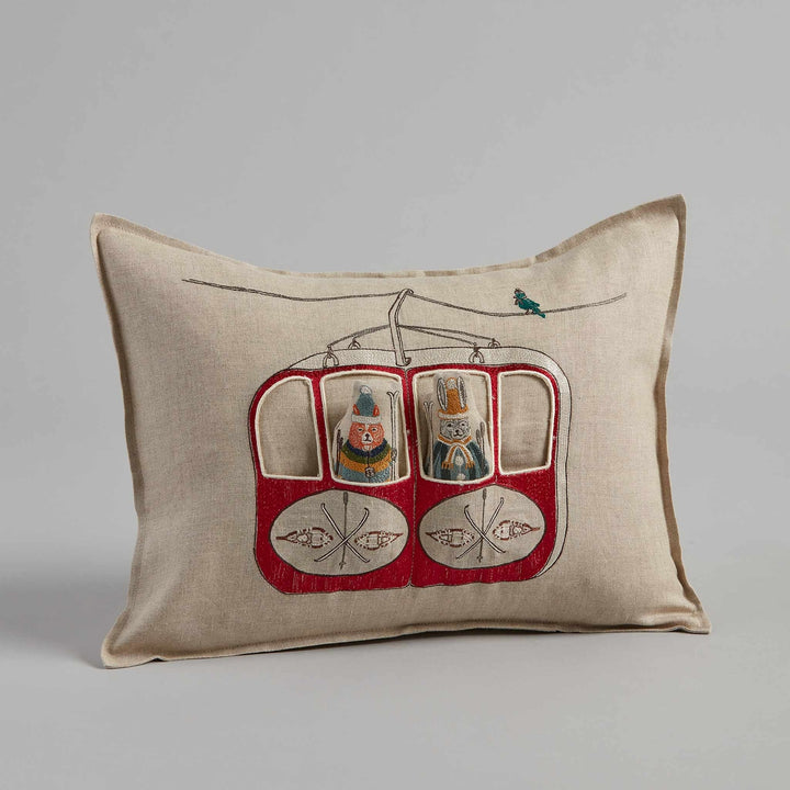 Gondola Ski Lift Pocket Pillow w/insert