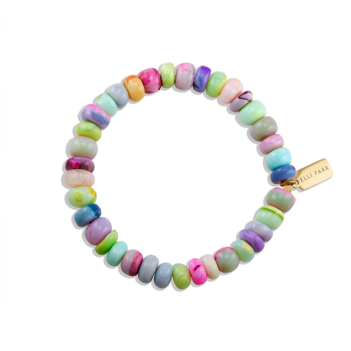 colorful stone bracelet