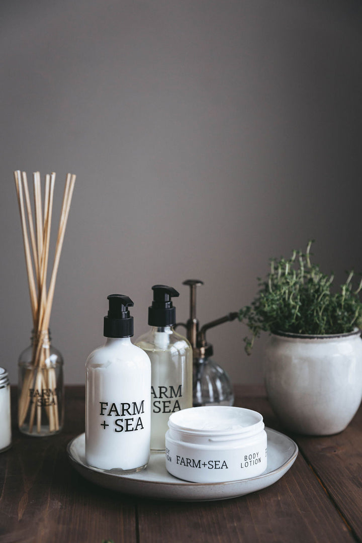 Glass Pump Bottle Lotion,