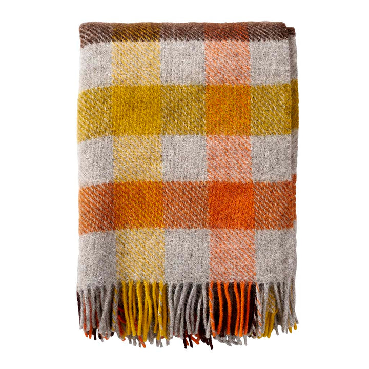 Gotland Woven Wool Throw, Multi Yellow