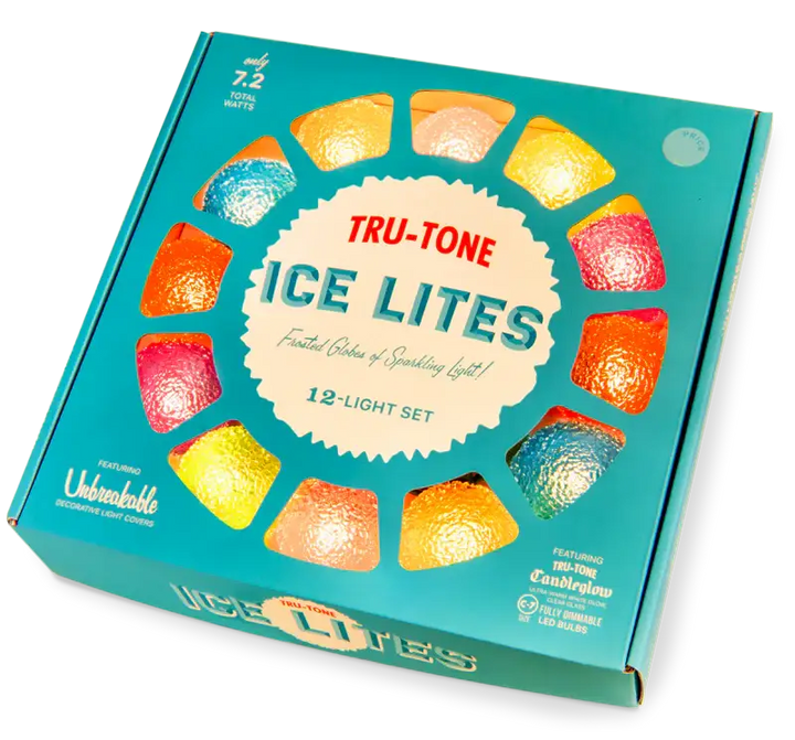 Ice Lites - Vintage Style LED Christmas Lights 12-Light set