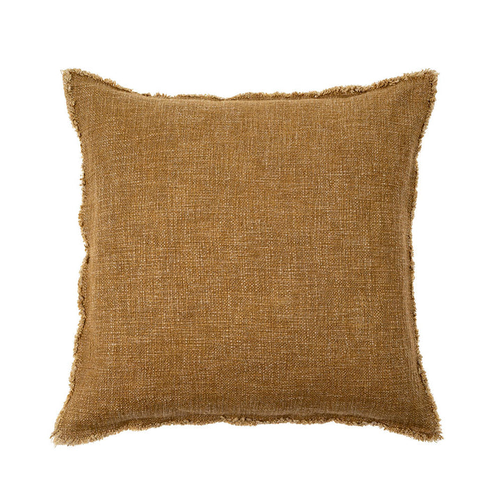 Selena Linen Pillow, dijon, 20 x 20