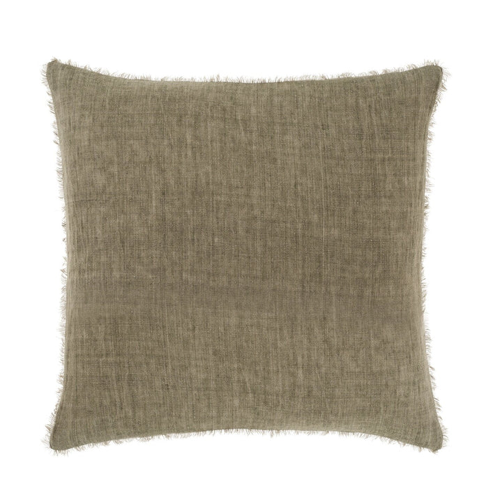 Lina Linen Pillow, Shadow, 24x24