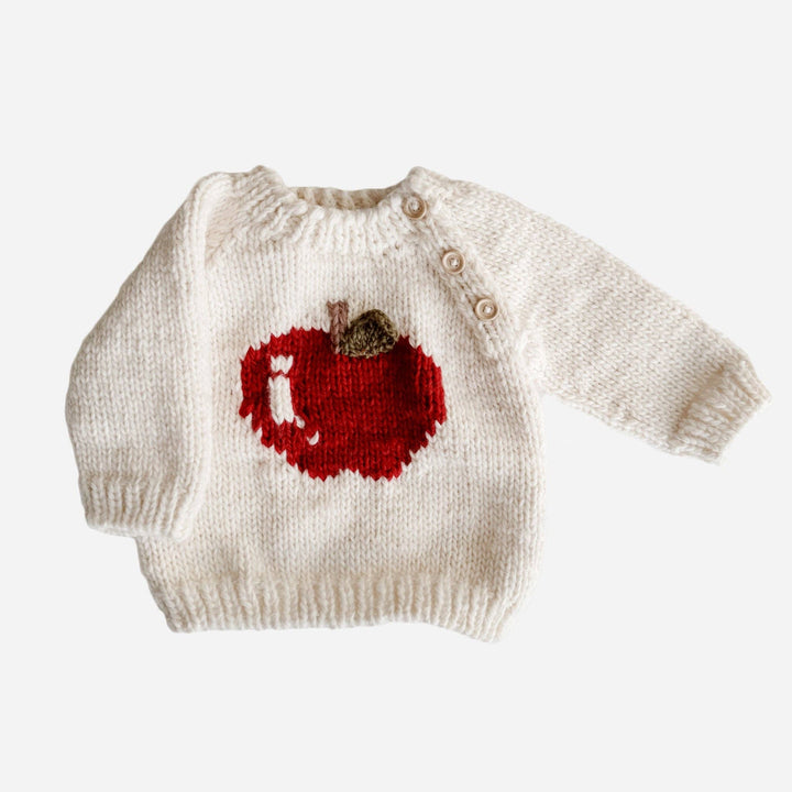 Apple Pullover Sweater Baby Kid Matching Back to School Fall