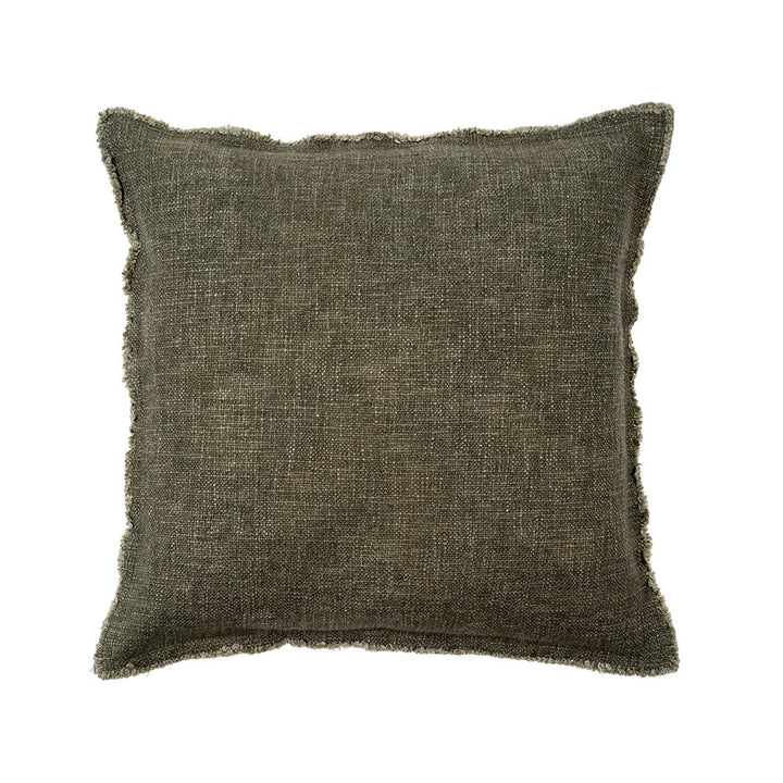 Selena Linen Pillow, forest, 20 x 20