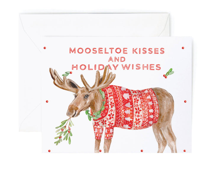 Mooseltoe Holiday Greeting Card - Box Set