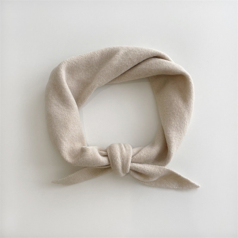 Billy Bamboo Fuzzy Wool Cravat Scarf Oat