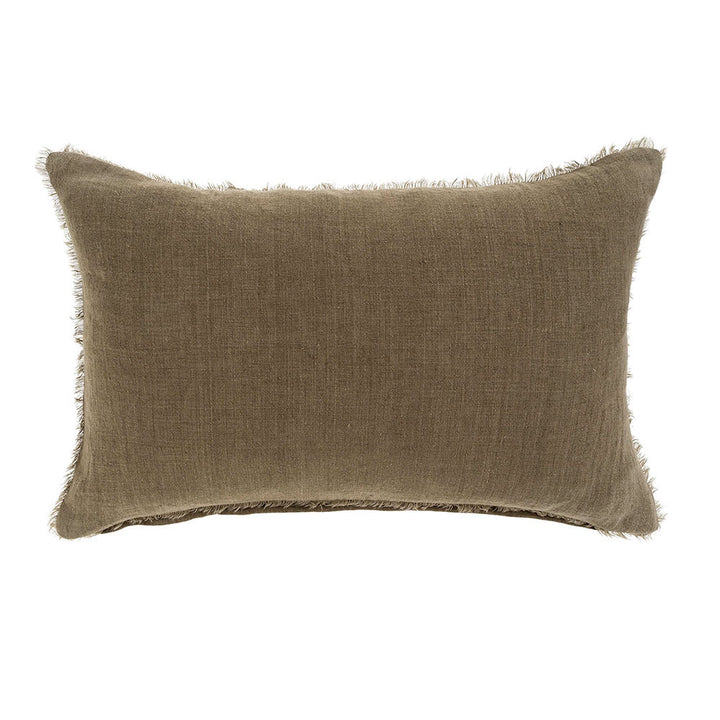 Lina Linen Pillow, Fennel, 20x20