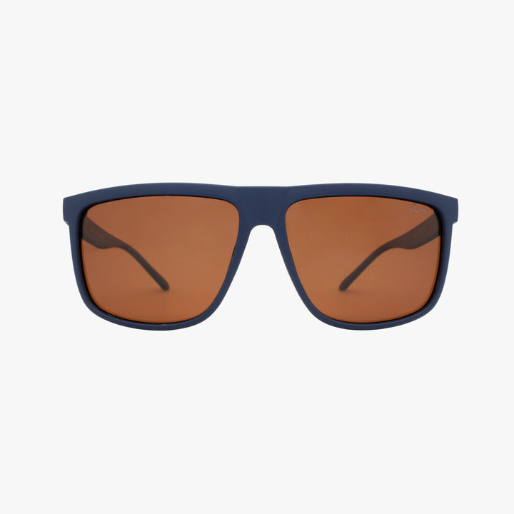 EVANS NAVY BLUE Polarized Unisex Square Classic Sunglasses