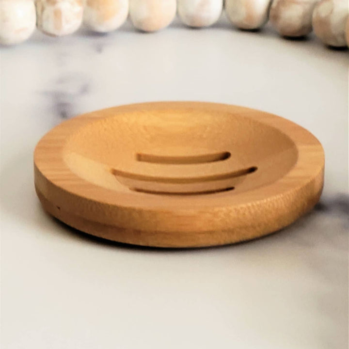 Bamboo Shower Steamer Tray, round