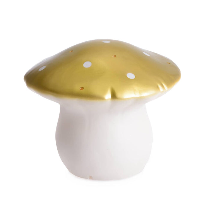 Medium Mushroom w/plug, gold