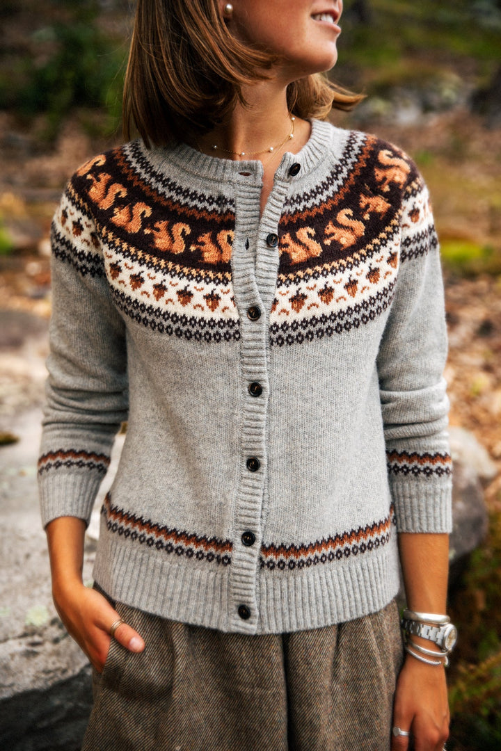 Acorn Hollow Squirrel Cardigan,
