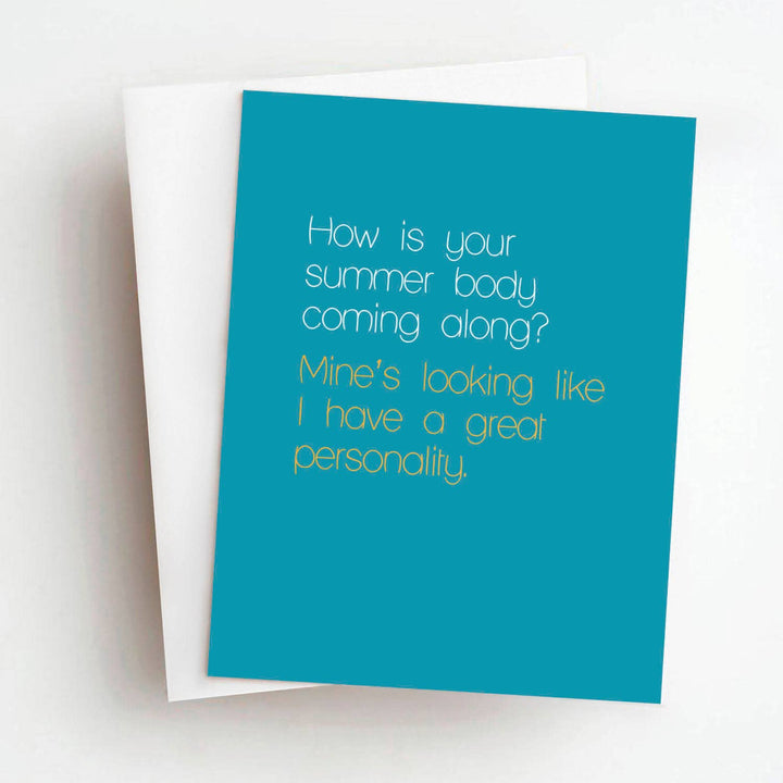 Summer Body Funny Everday Greeting Card