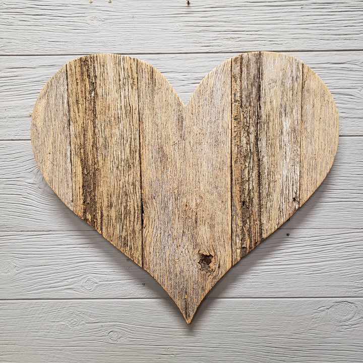 Heart, barnwood sign