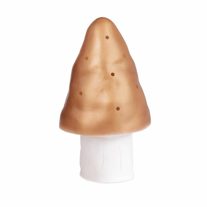 Small Mushroom Lamp w/Plug, copper