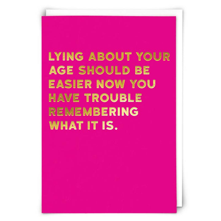 Trouble Greetings Card