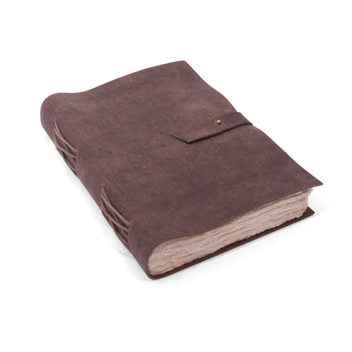 Burgundy Oiled Leather Journal, Medium