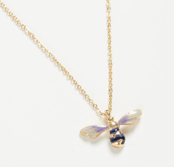 Fable Enamel Bee Short Necklace