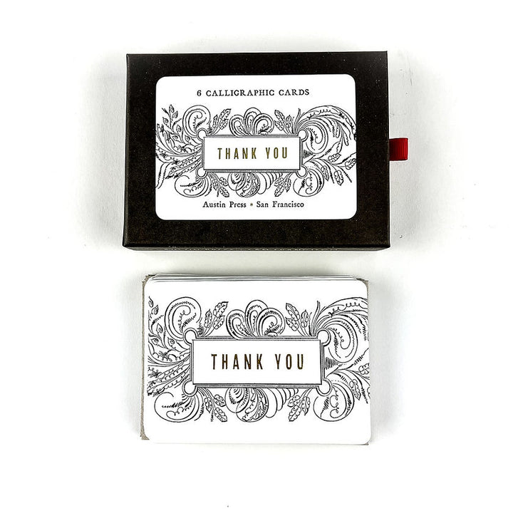Austin Press, Calligrapy Thank You, boxed set