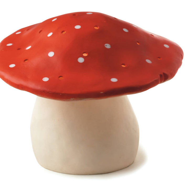 Medium Mushroom w/plug, red