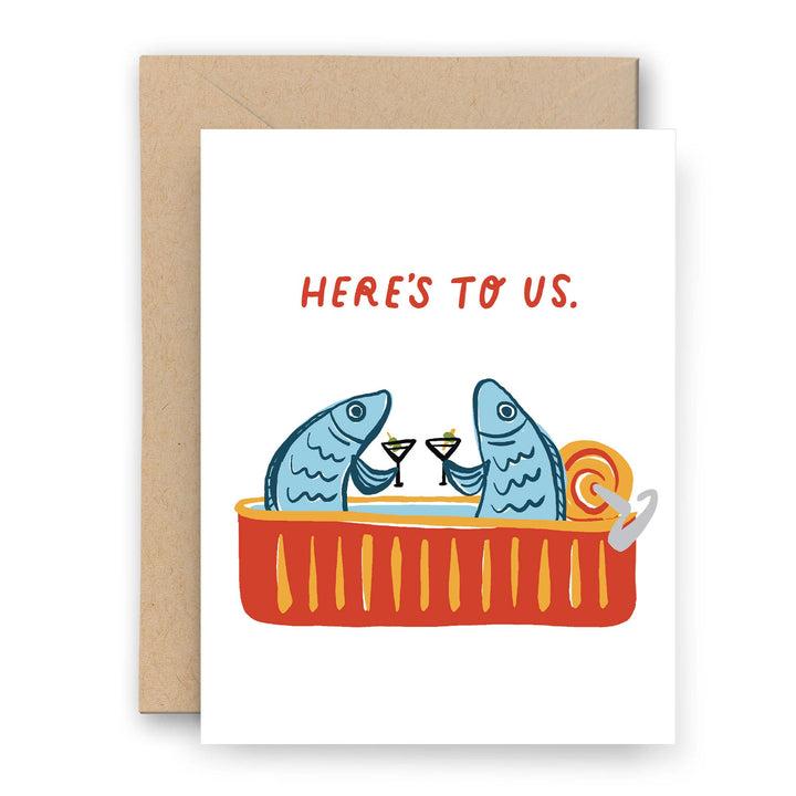 Sardini Martini Here's To Us Card | Anniversary
