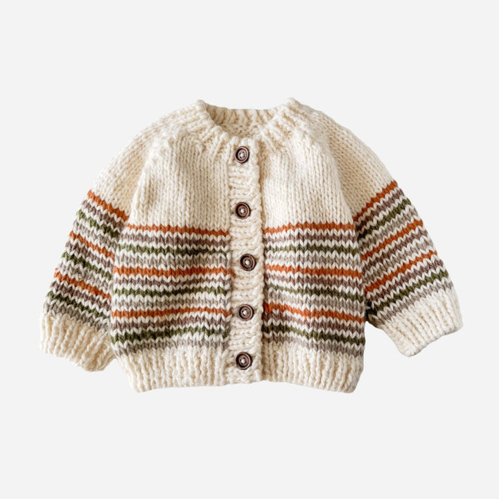 Woodland Stripe Cardigan Baby Kid Back to School Fall Winter