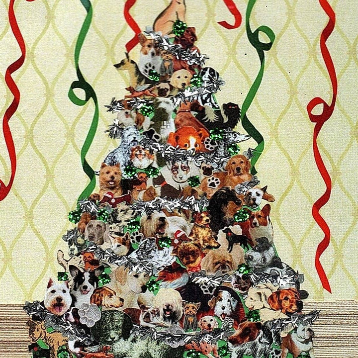 Dog Christmas Tree Card