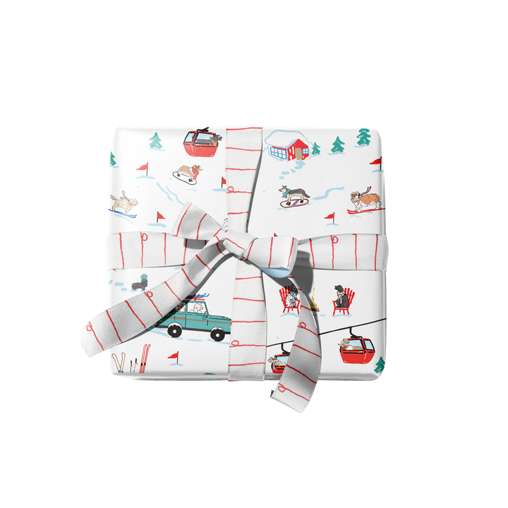 Ski Dogs Gift Wrap