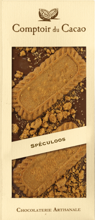Comptoir du Cacao Milk chocolate bar w/ Speculoos cookies