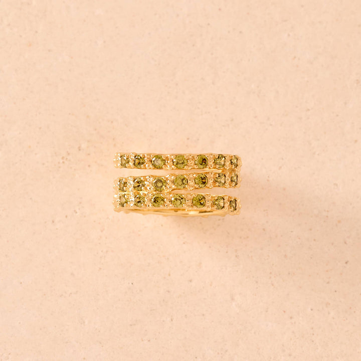 Amalia Green Ring | Jewelry Gold Gift Waterproof